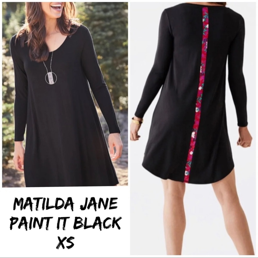 Matilda Jane Paint it Black Shift Dress: XS